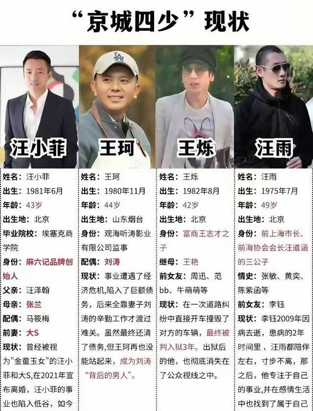 刷到个帖子聊“京城四少”，我看了半天，脑子里就一句话——这四个里面，真正有底子的
