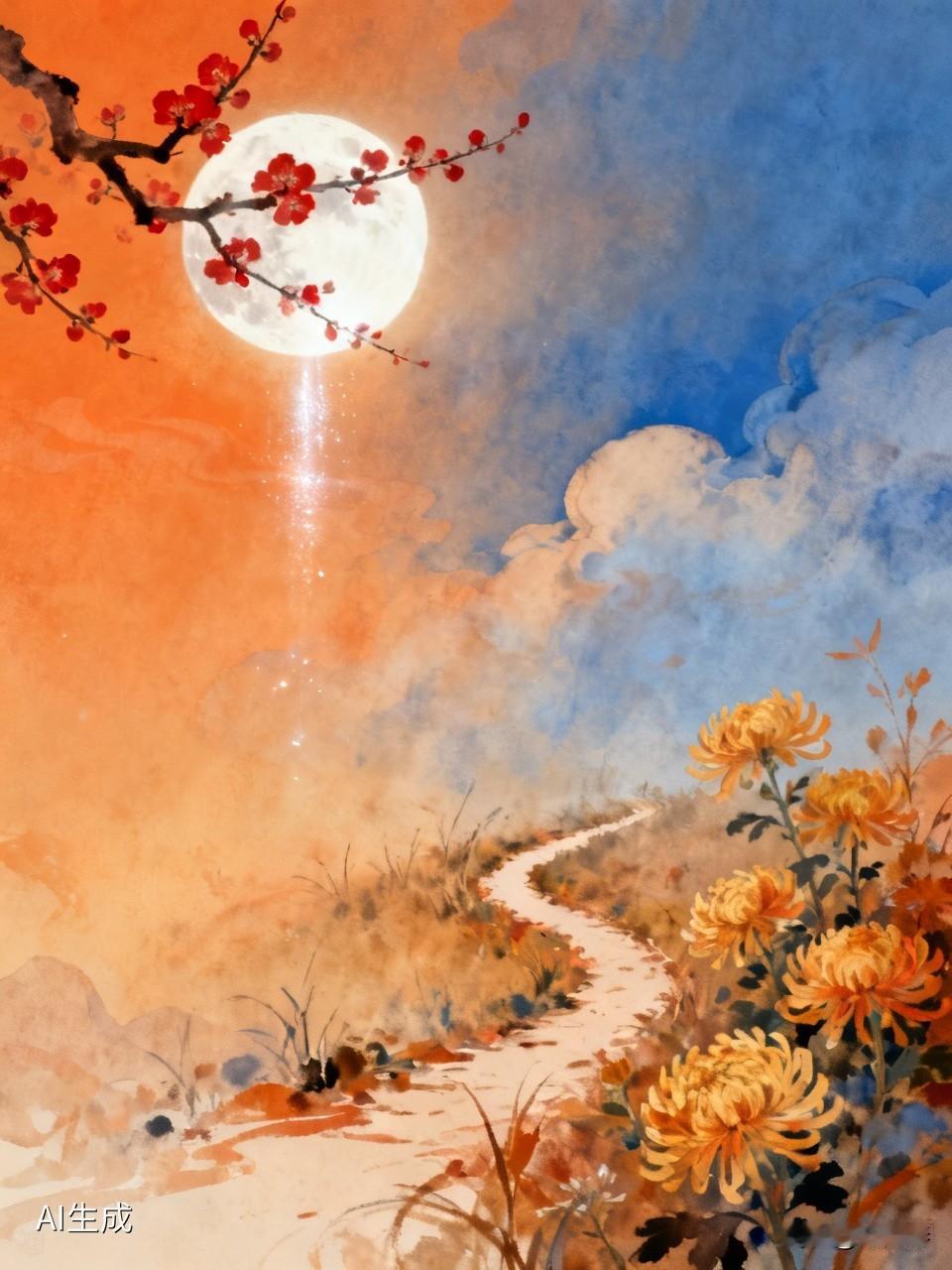 五律/邀友
文/方尚春

一
红梅开正艳，归约又春期。
明月同千里，春风寄一枝。