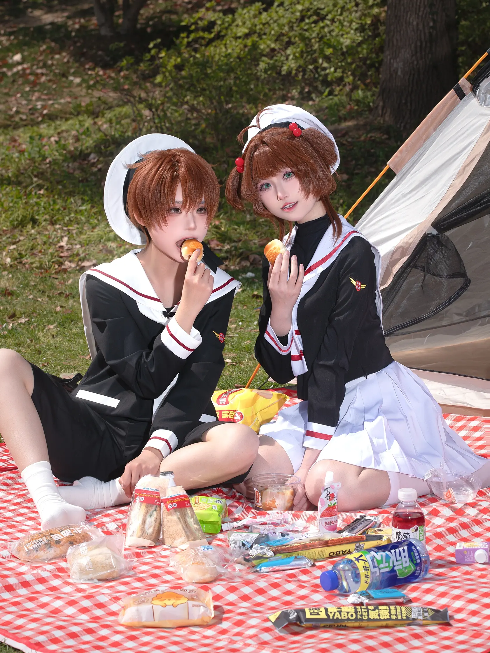 萌萌小樱&人机小狼 春日の野餐。