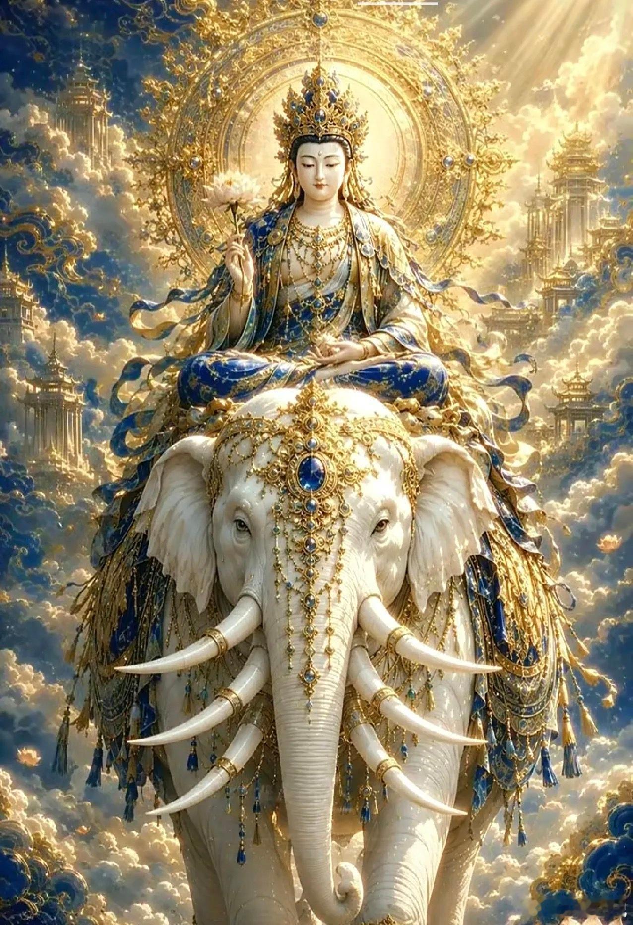 礼拜普贤菩萨，说出心中愿，普贤菩萨会帮你实现的！🙏🙏🙏^_^ 