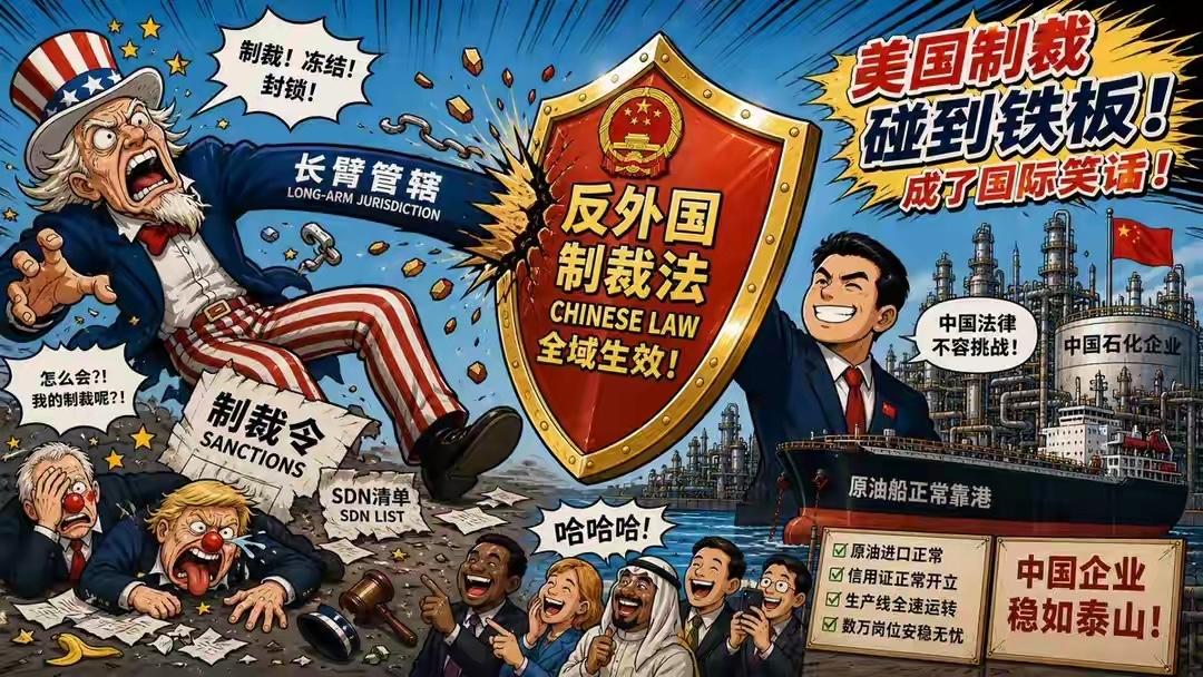 中国正式砍断美式长臂，美媒集体破防：我们的制裁体系真要碎了！

长期以来，美国凭