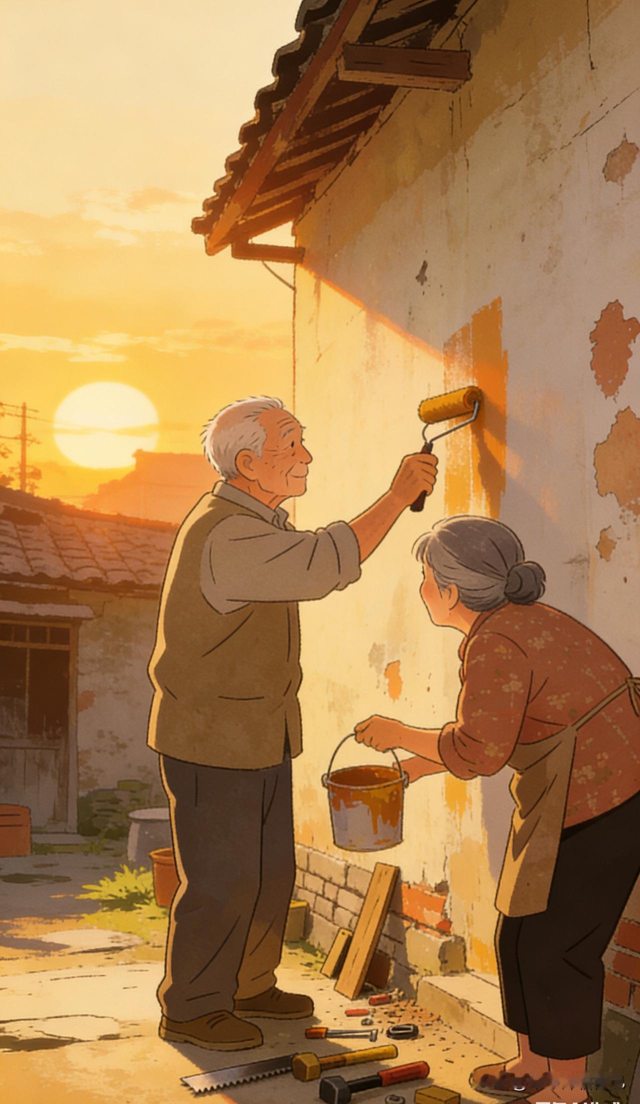 有个事憋在心里几天了，我怕发出来被网友们骂惨，四子一女，72岁老头领着脑梗老伴儿