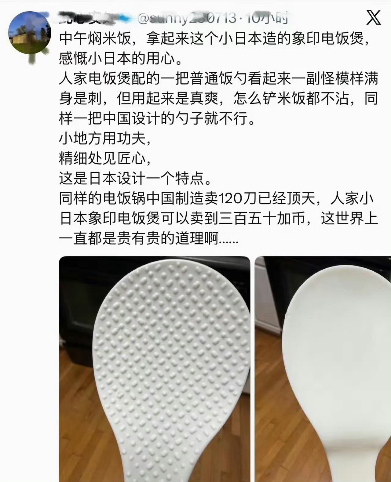 坏了，我家里也是这种饭勺，甚至出去吃饭需要自己盛饭的地方一般也是这种……这下当不