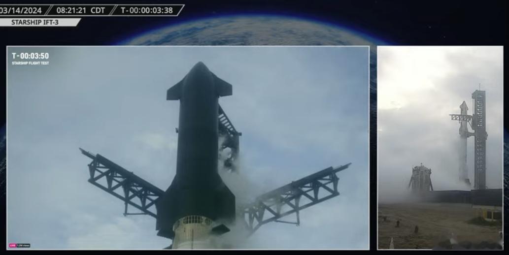 倒计时3分钟！#spacex星舰# ​​​