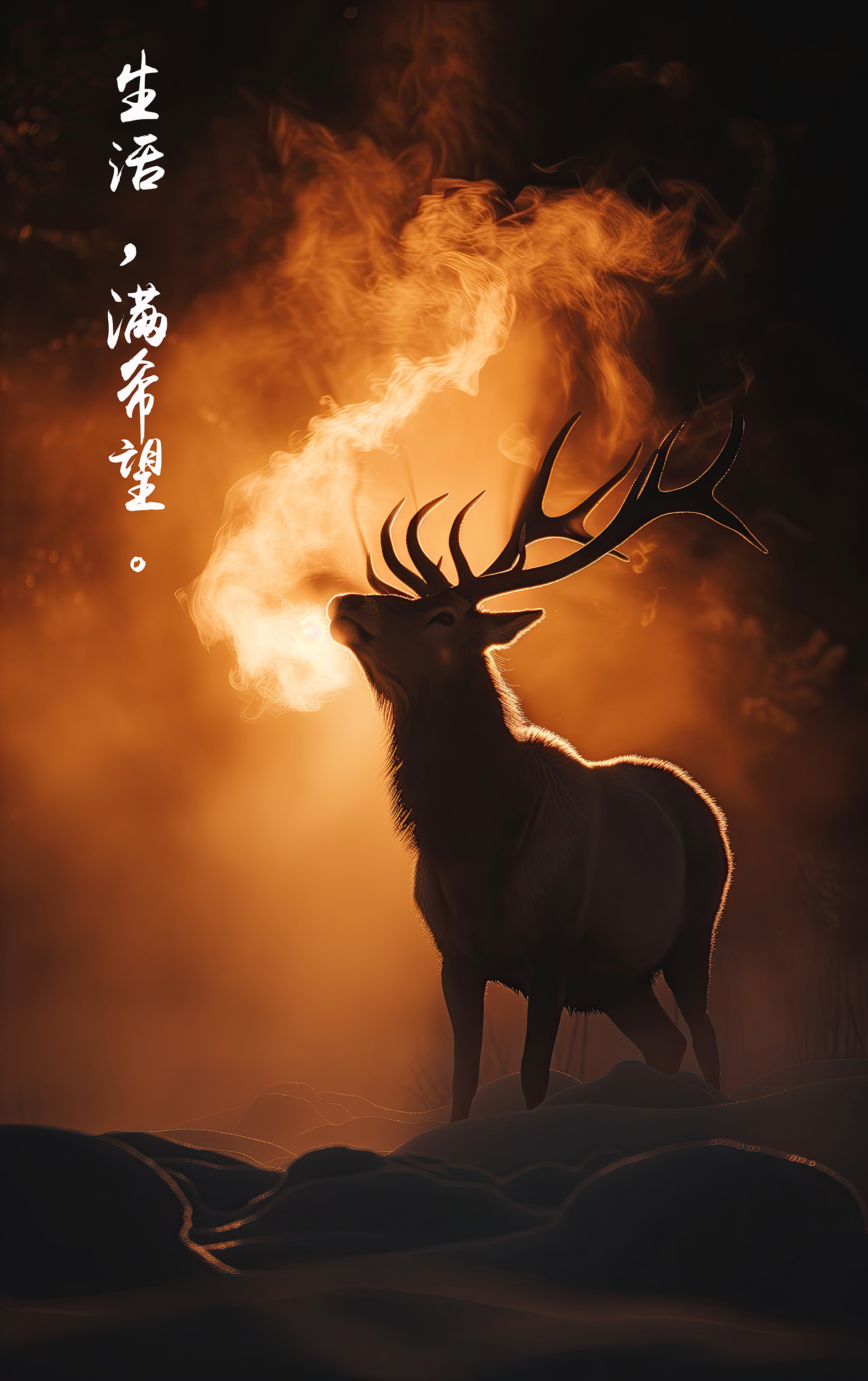 生活，满希望。严寒中也有温情。 ​​​