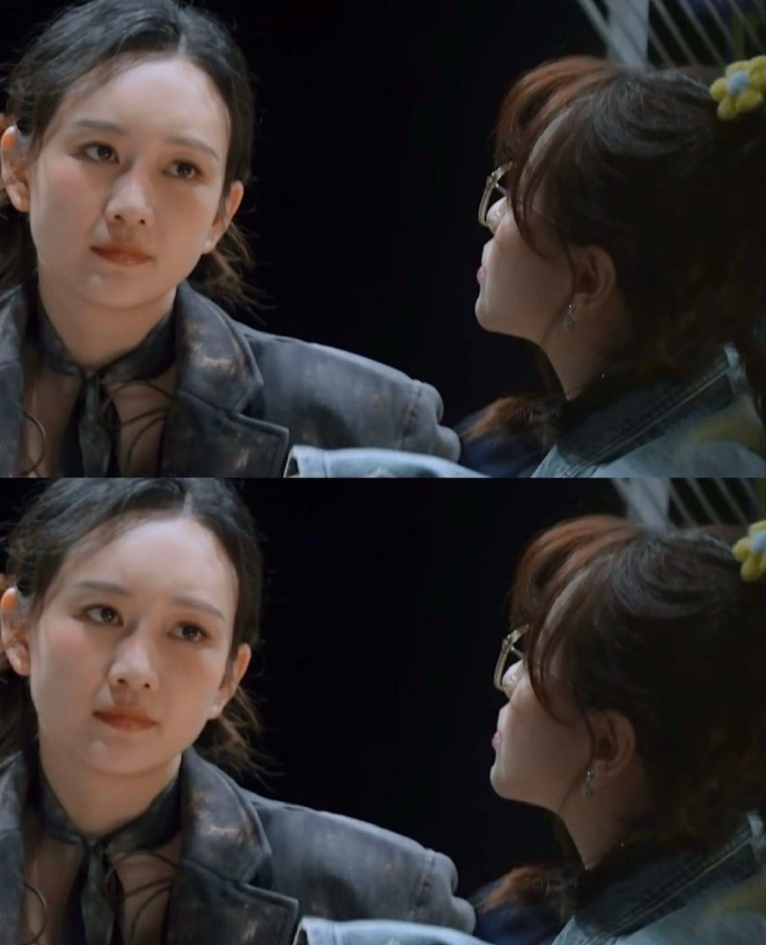 杨蓉第一时间安慰王鸥大侦探谁懂啊！鸥被调侃时蓉那个贴贴，蓉被关铁笼时鸥那个相送…