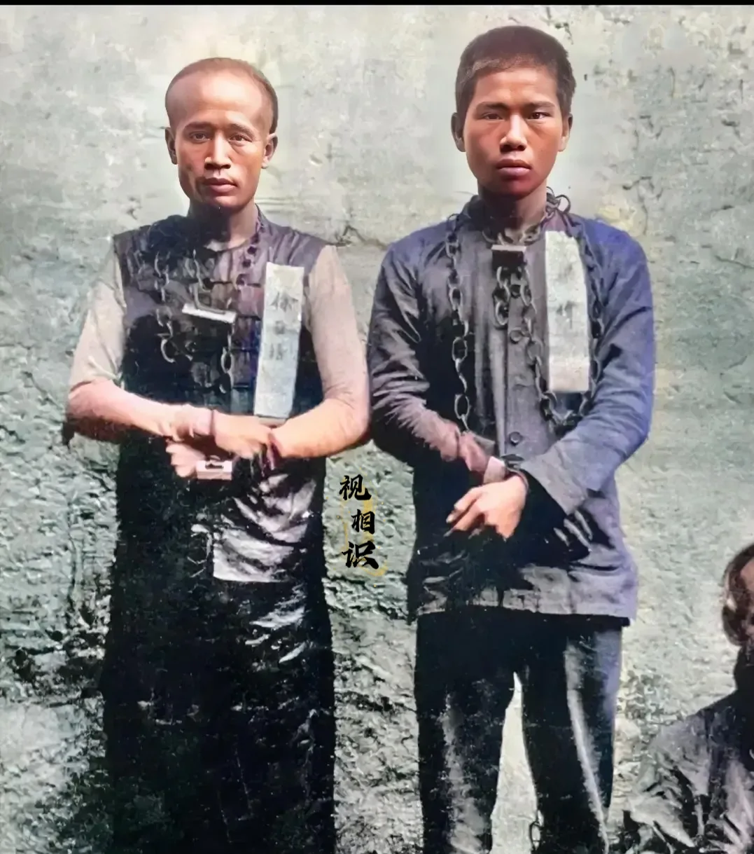 1911年，黄花岗起义失败后，被俘的几名革命志士的照片，他们其实还很年轻，当时为...