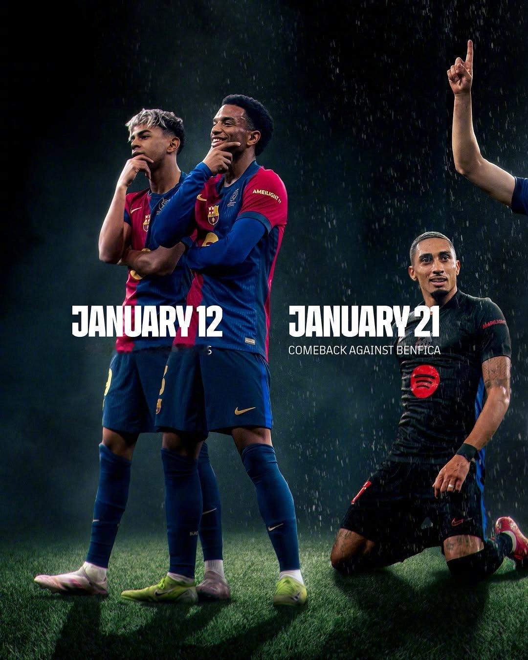 🔙2025年1月12日的吉达，巴萨5-2大胜皇马，用西超杯冠军为culer萨迷