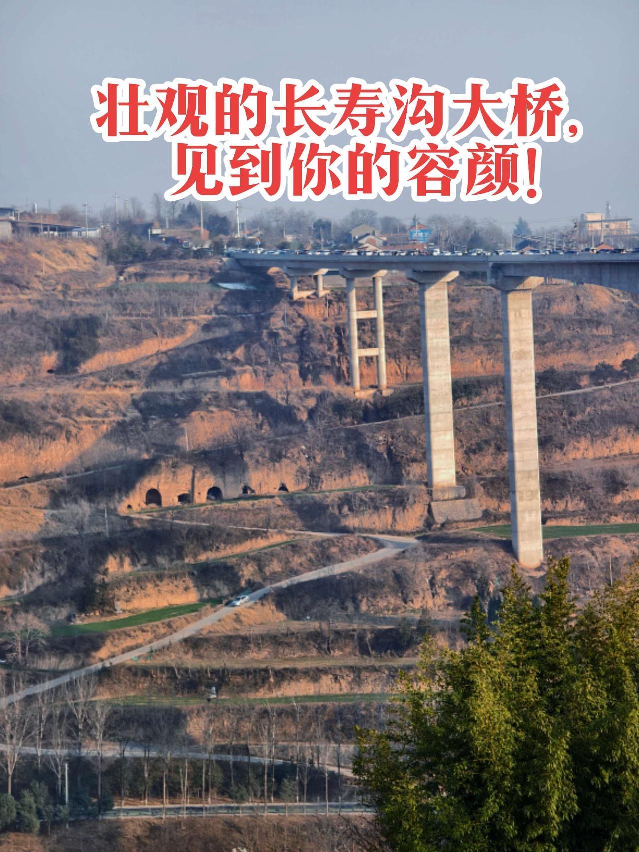 长寿沟大桥，是一座连接蟠龙塬、胜利塬和马家塬的特大桥，实现了“一路连三塬、天堑变