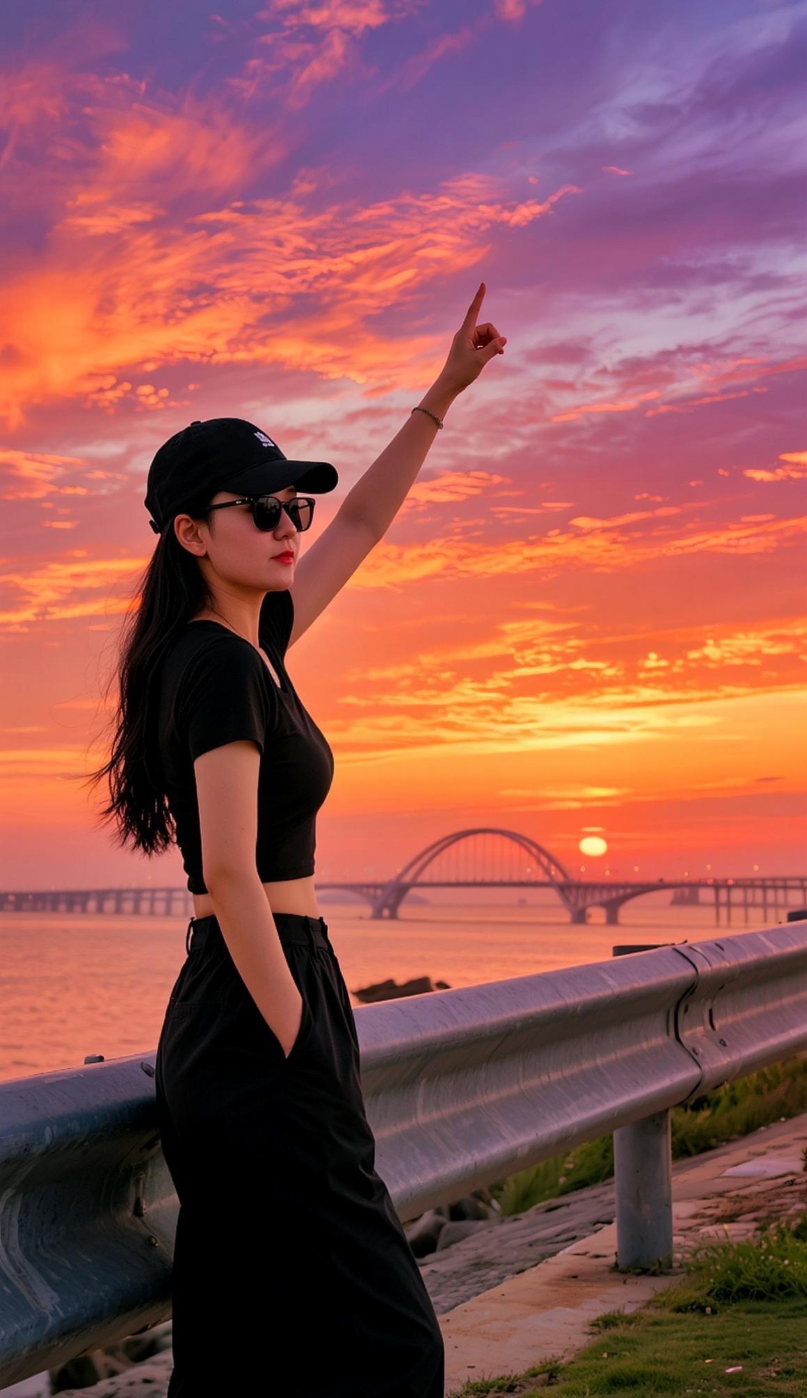 日落穿搭灵感 最美日落