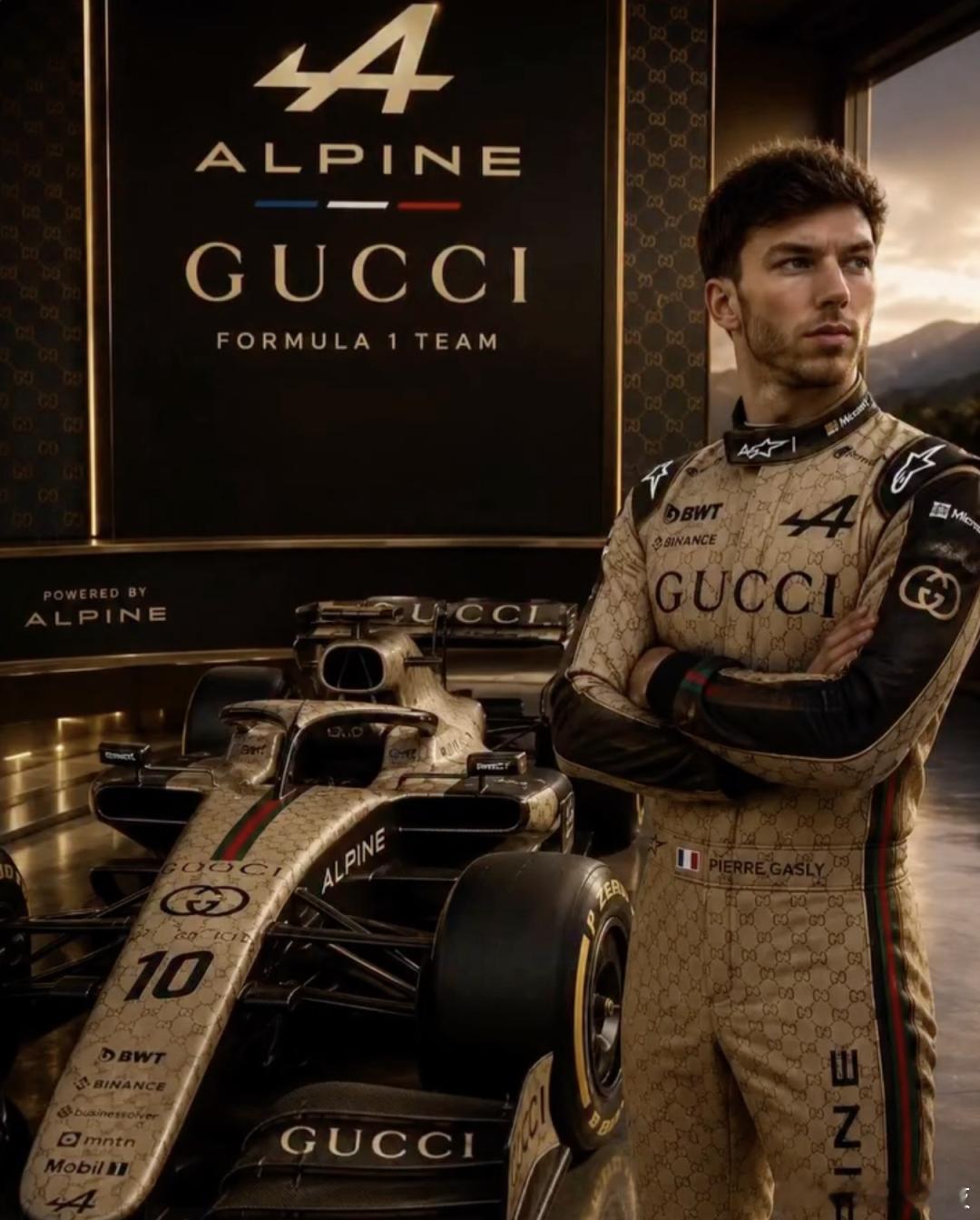 曝Gucci计划进军F1 F1围场内最夸张的涂装，可能就要来了。近日据GPblo