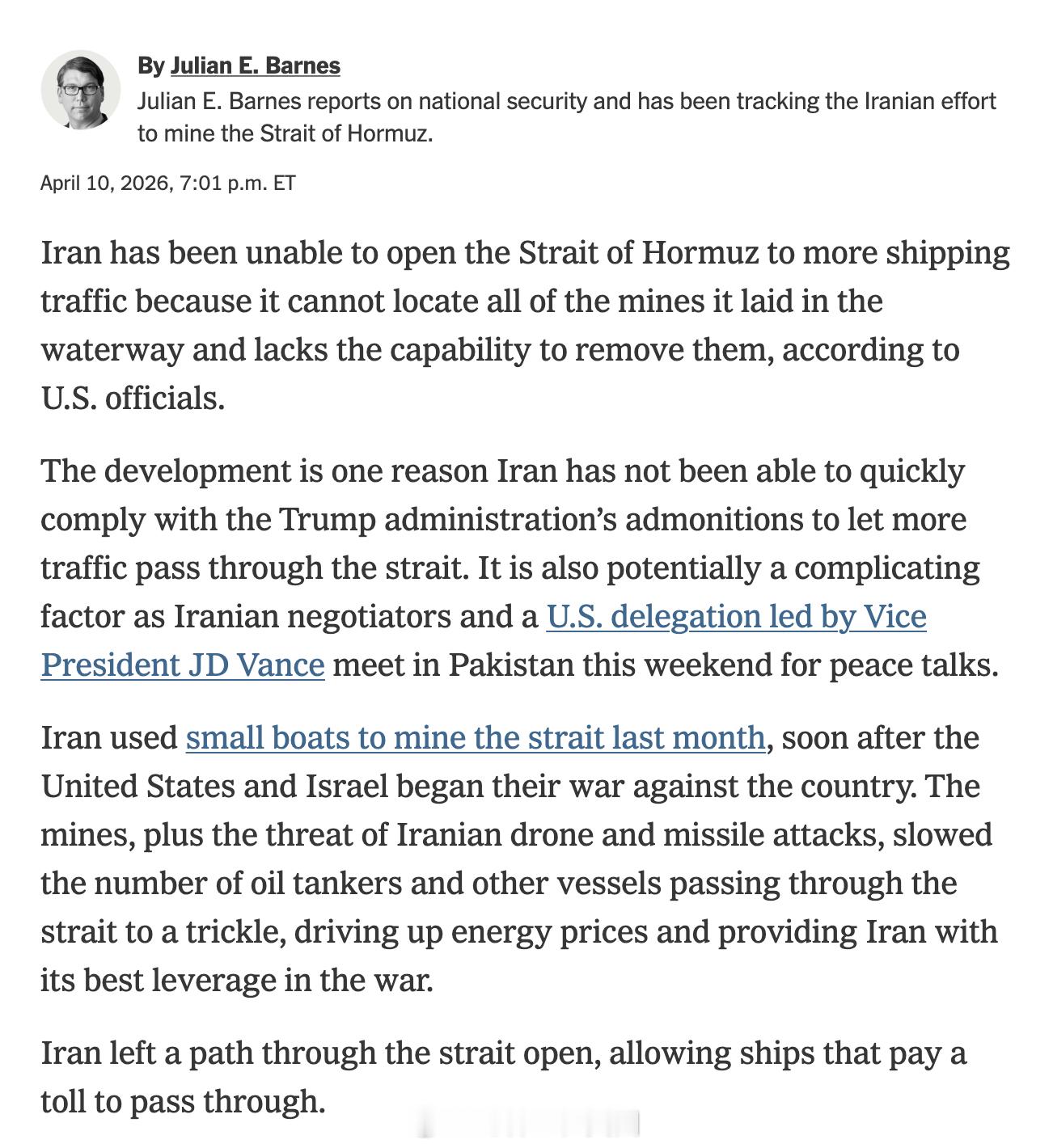 伊朗之所以一直无法让更多船只恢复通过霍尔木兹海峡，是因为他们已经找不全自己此前布