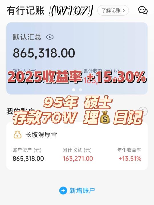 95年硕士| 存款70w | 理财日记 | W107