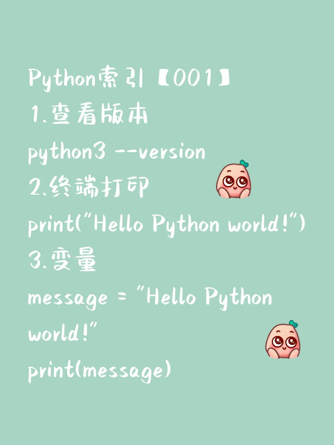 Python索引【001】