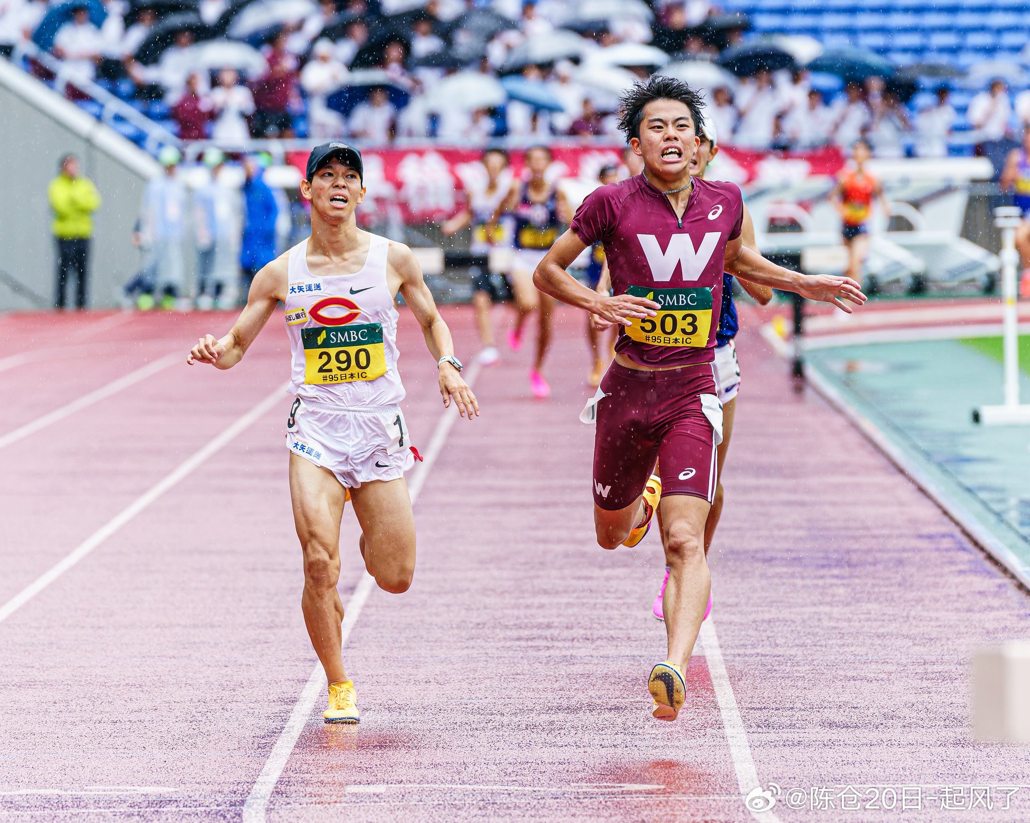 第95回日本インカレ男子3000mSC🥇佐々木哲(早大)8:44.46🥈山﨑