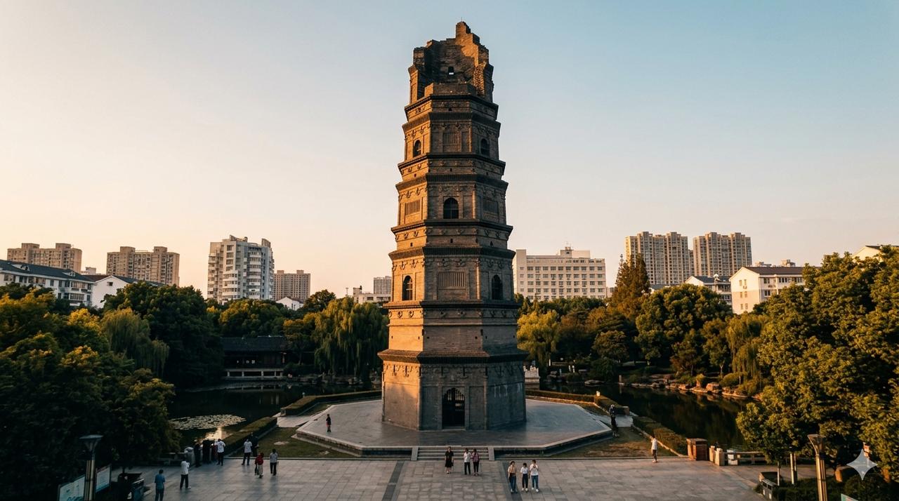 江阴兴国塔：一塔藏千年，烟火伴清欢
在江阴老城的烟火深处，藏着一座穿越千年的古塔