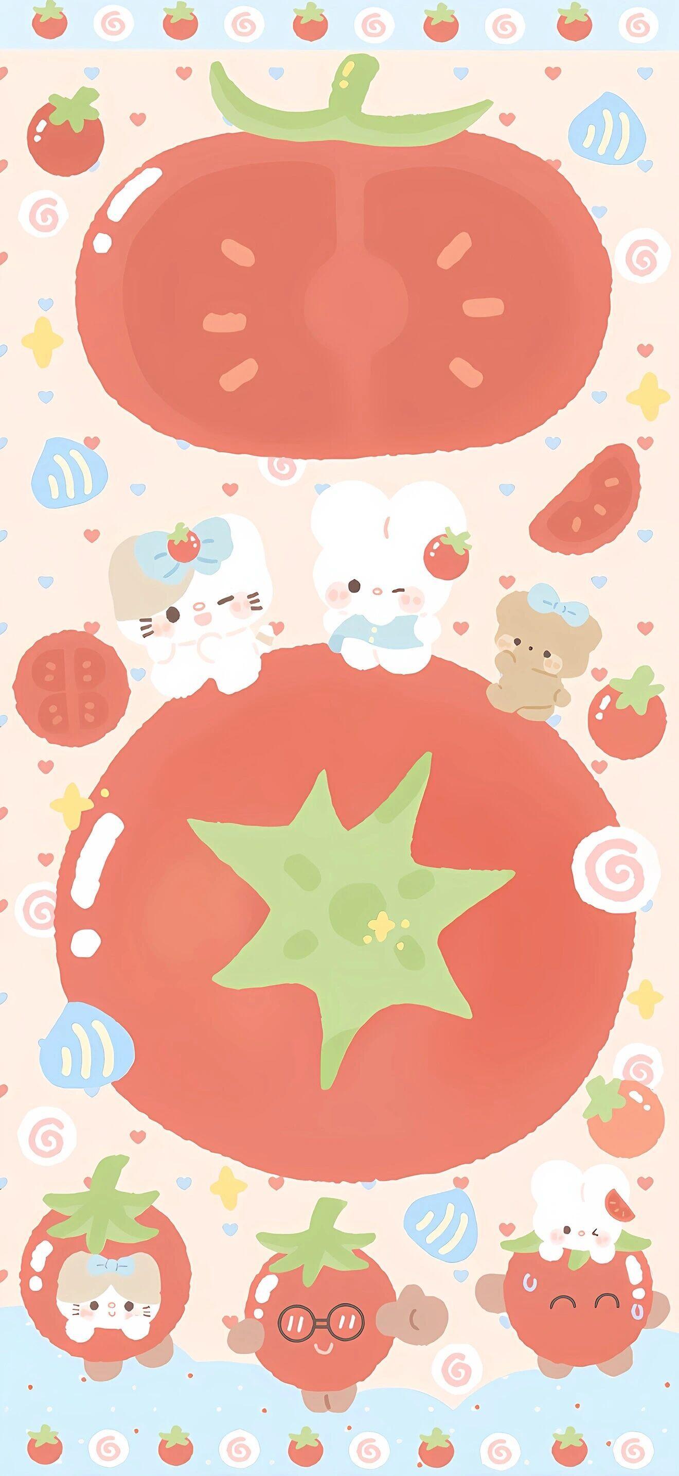 ins风 壁纸、番茄🍅 