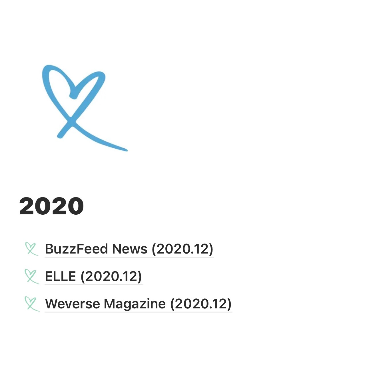 一位韩鹅把成训2020到现在的所有采访做了一个网站叫做【JUST THE WAY