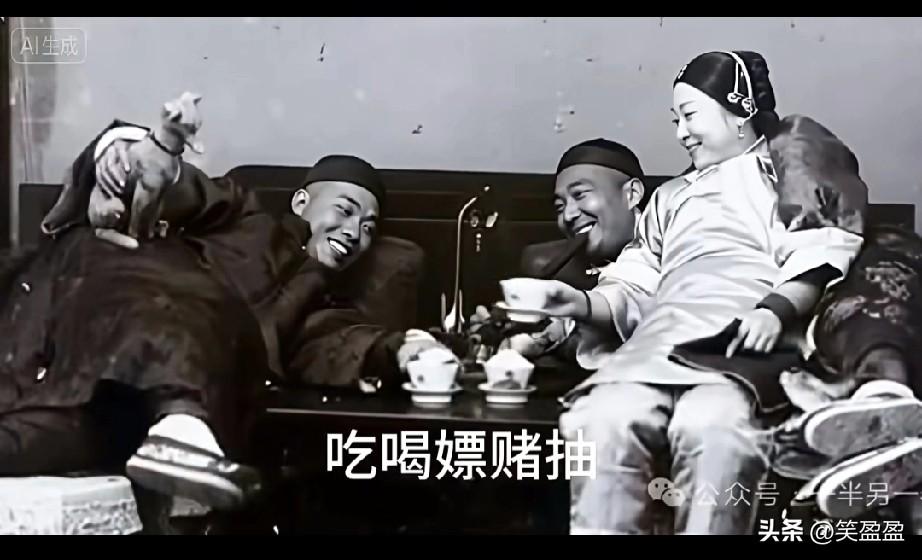 旧中国社会混乱，
民不聊生，
旧时代三陪女。