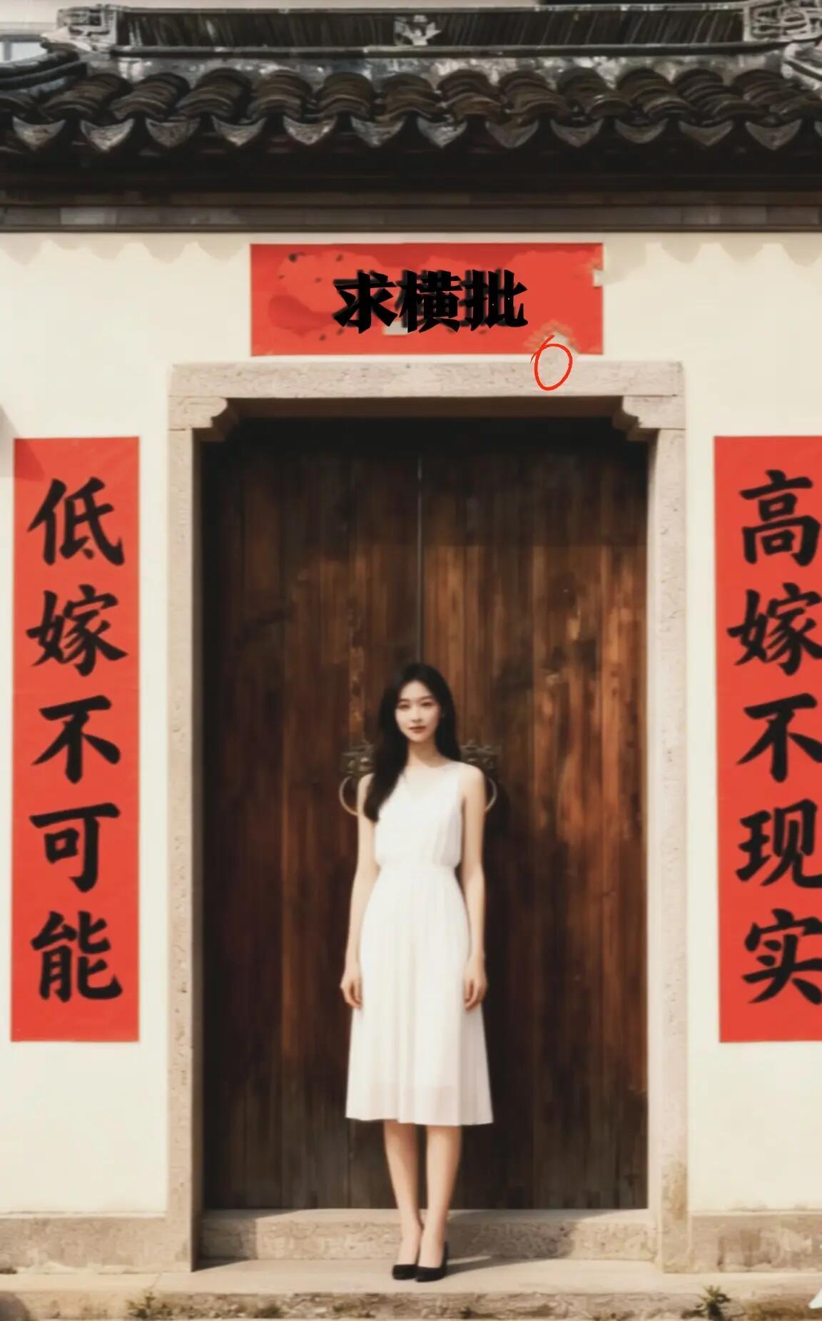 低嫁不可能，高嫁不现实。才华横溢的你能想出个好横批吗？