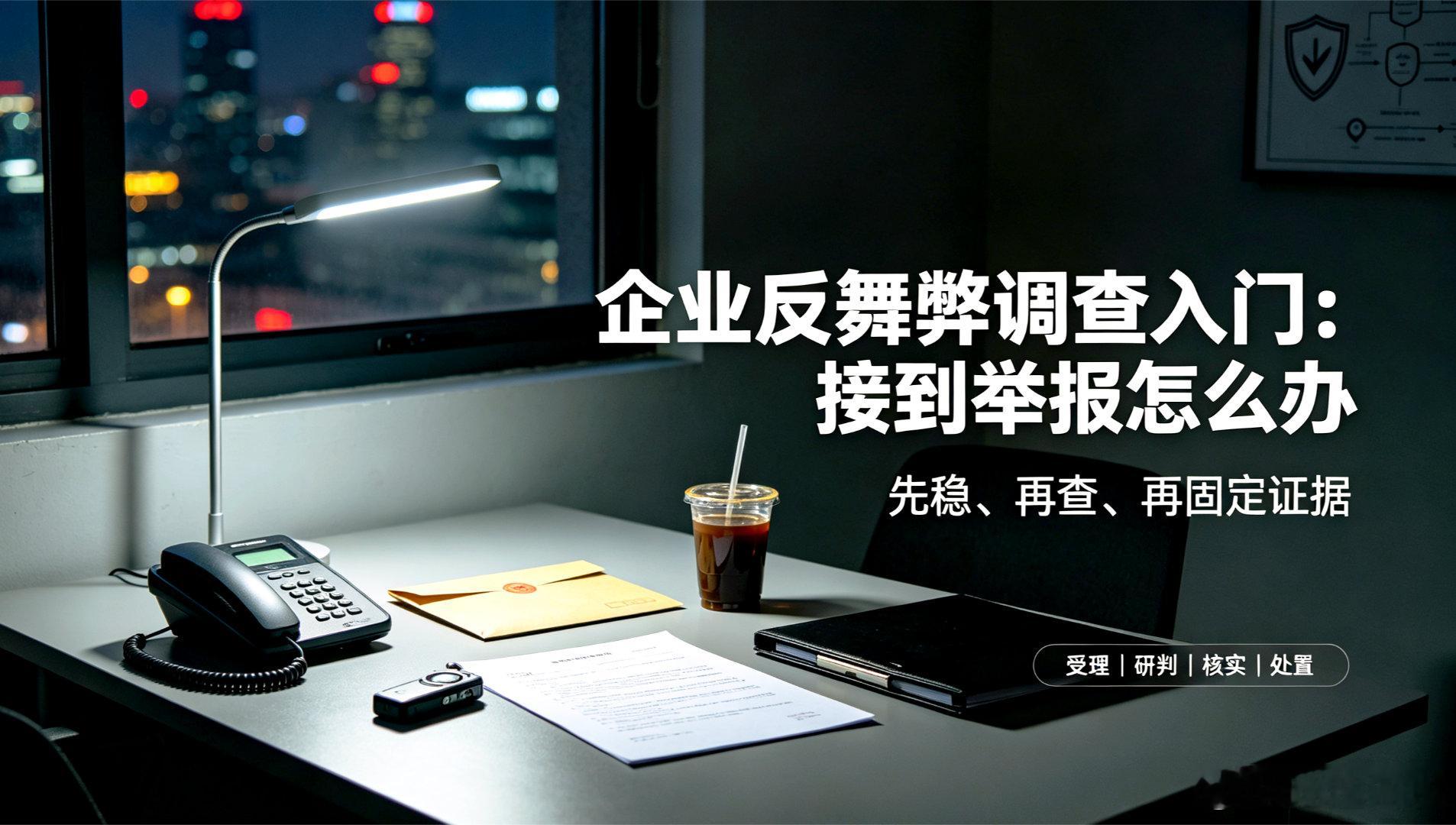 企业反舞弊调查入门：接到举报怎么办大家好，我是反舞弊老龚。前面我们把企业里六大高