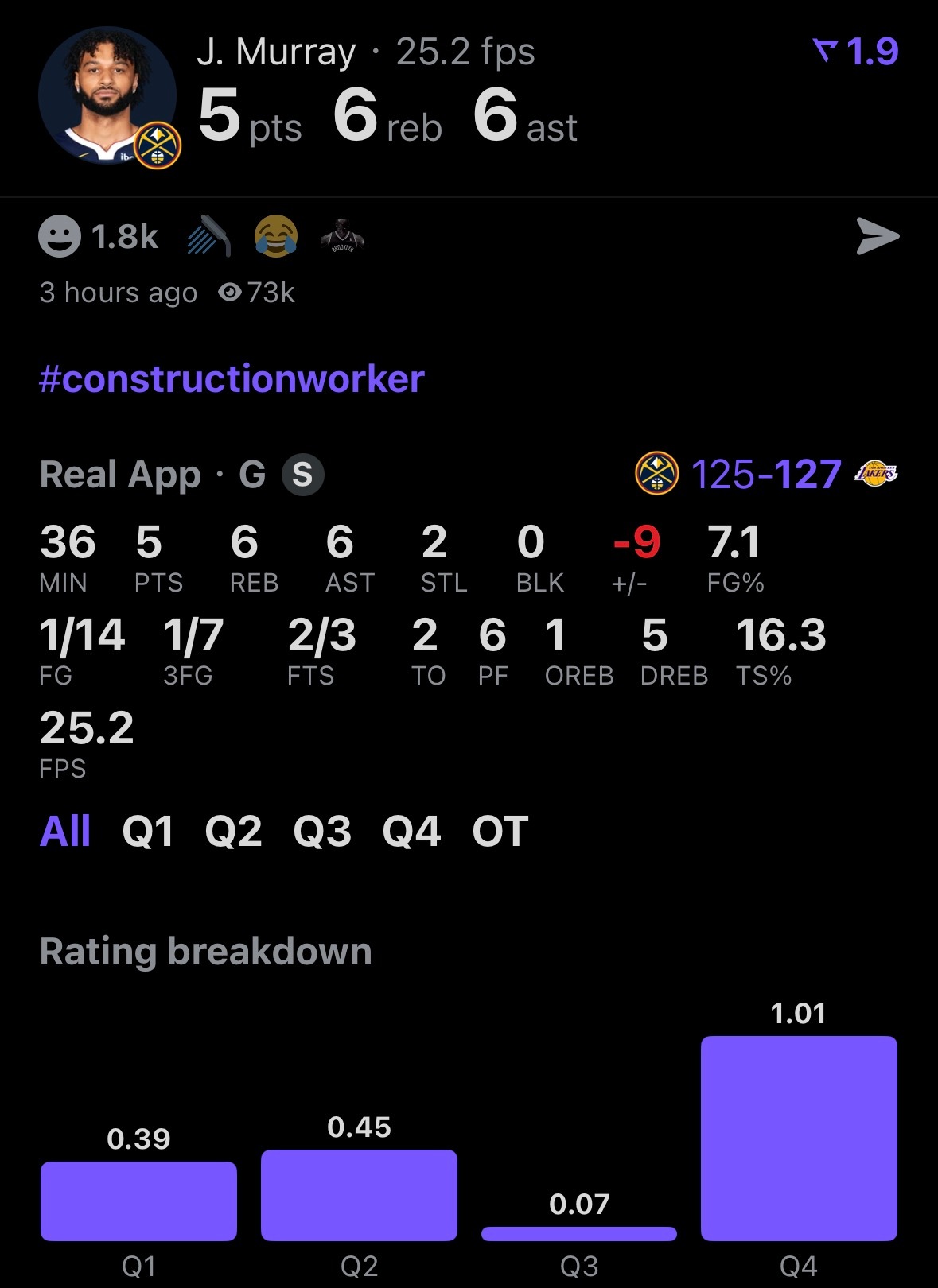 登子要是穆雷今天这表现，这不得头条