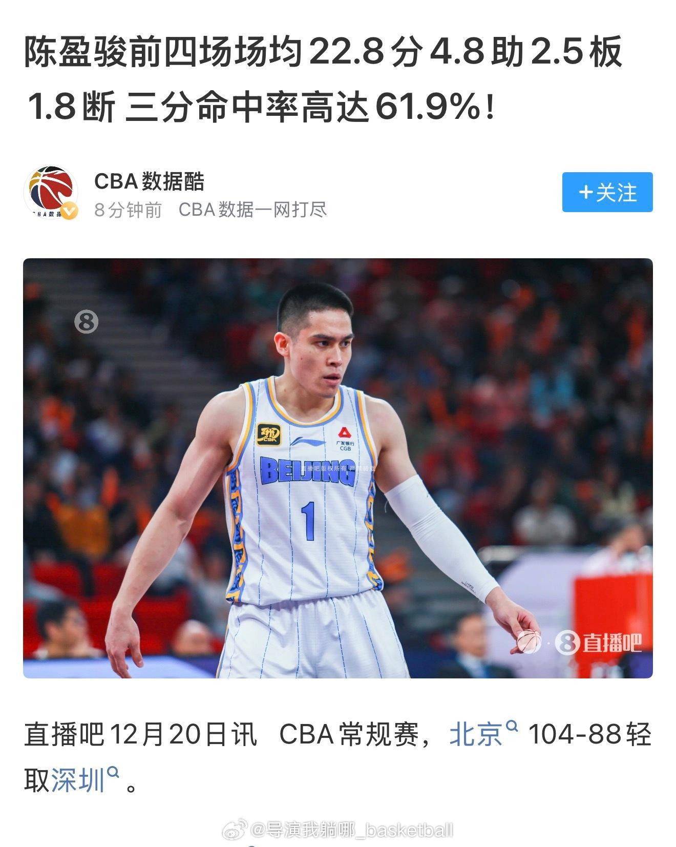 陈盈骏这么打应该就锁定本赛季的本土球员MVP了，然后我们世预赛跟本土MVP带领的