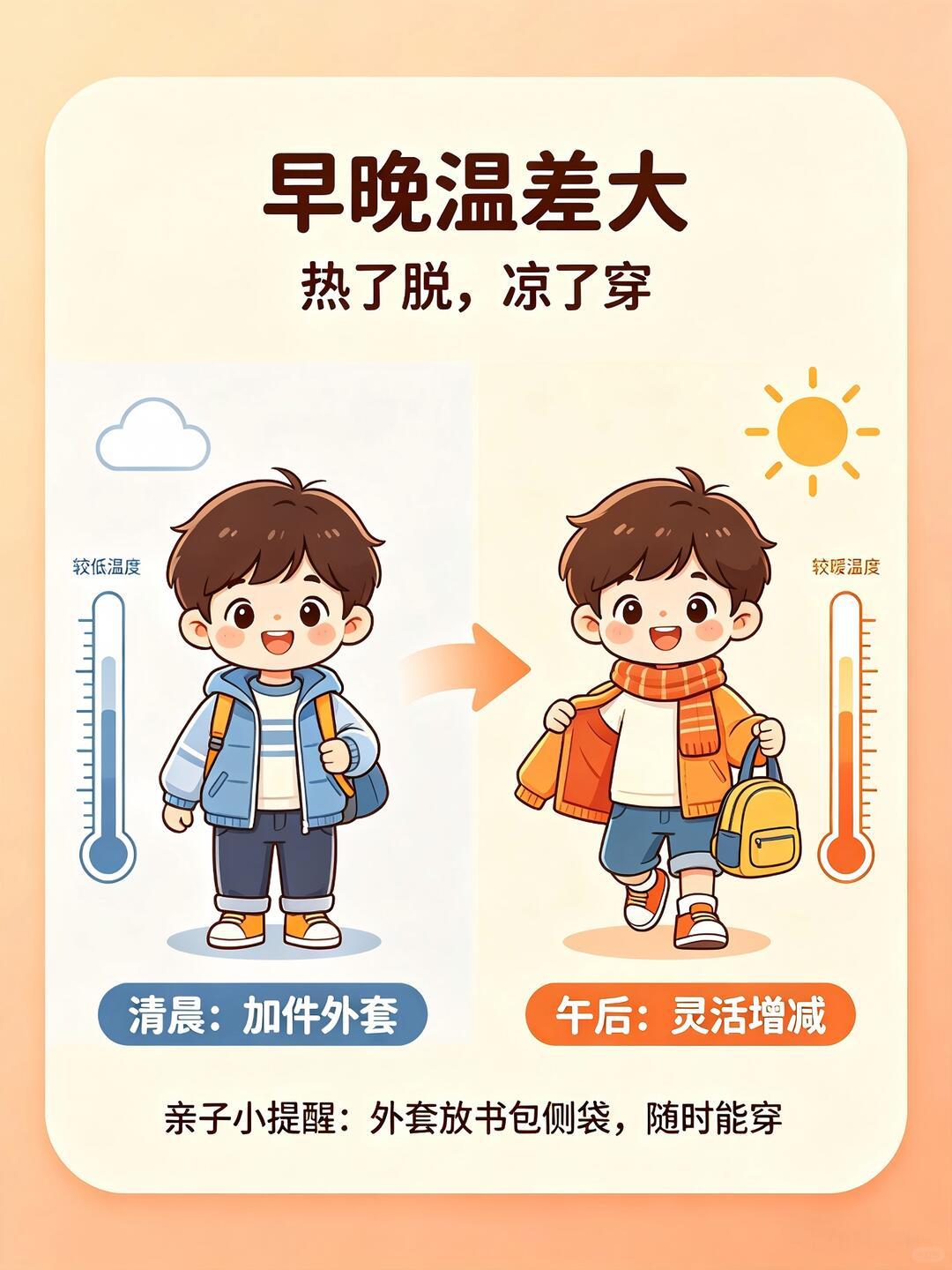 天冷之时，我总会叮嘱家人注意保暖
 
气温骤降的时候，我总会主动叮嘱家里人添衣保