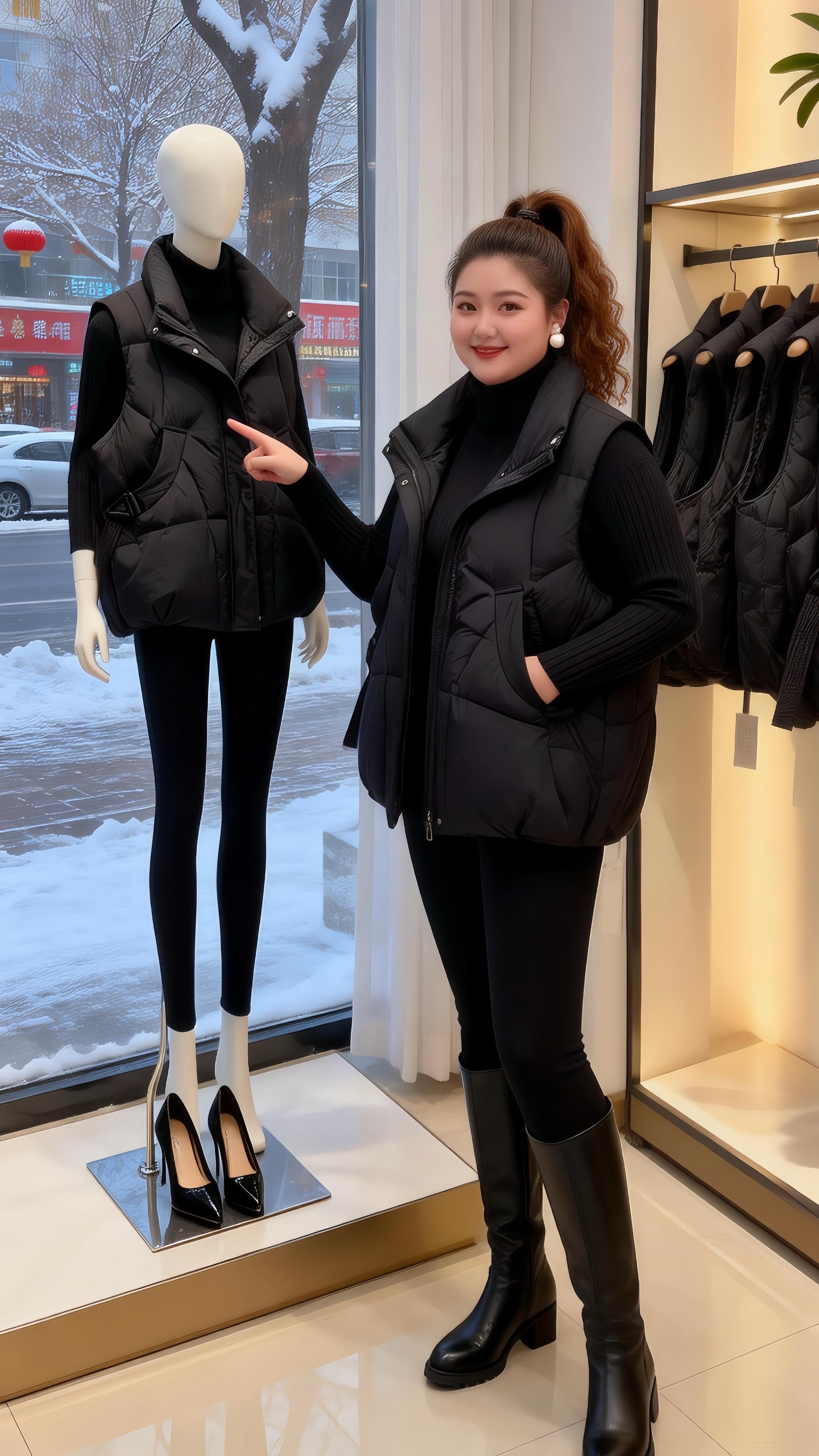 大码女装 马甲穿搭开启我的2026穿搭第一弹肉肉女孩的冬季有效穿搭当我...