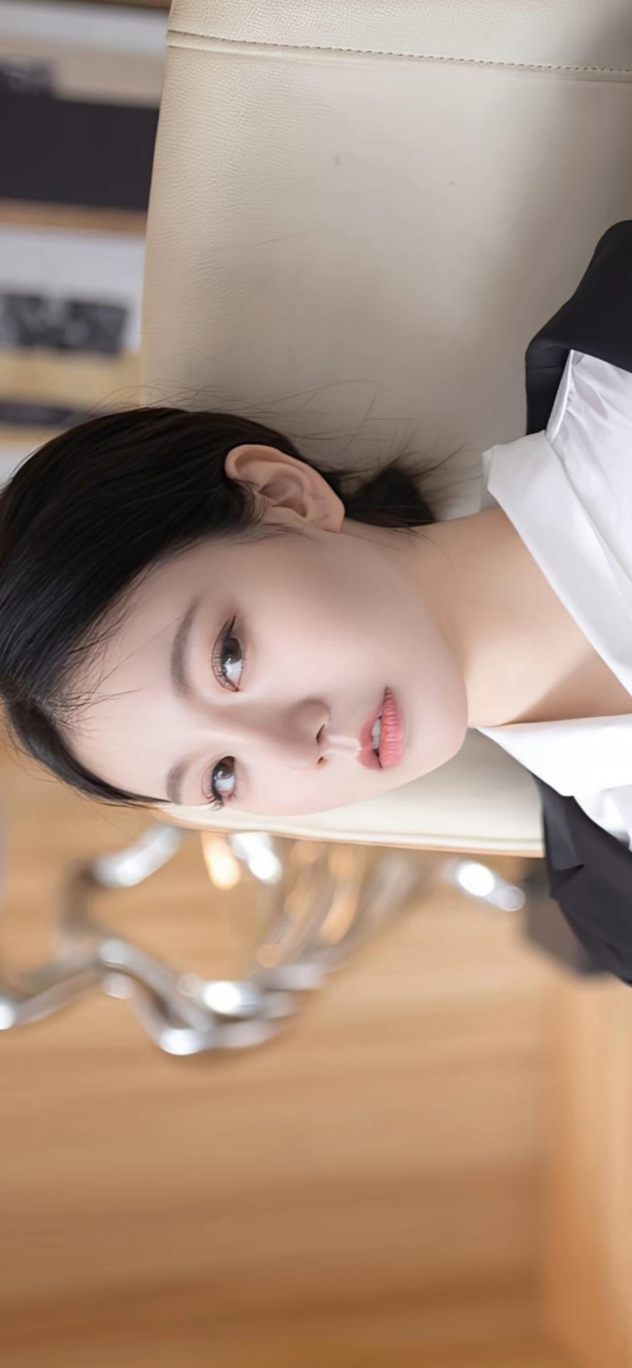 优雅气质，黑白配，时尚穿搭，精致妆容，魅力无限，高清横屏美女壁纸分享高级黑白穿搭