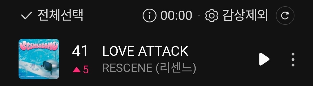 【Theqoo】RESCENE 'LOVE ATTACK' Melon TOP1