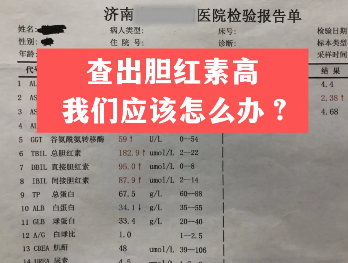 很多人看到胆红素指标偏高就心里发紧，我从医四十年，教大家分清情况应对。...