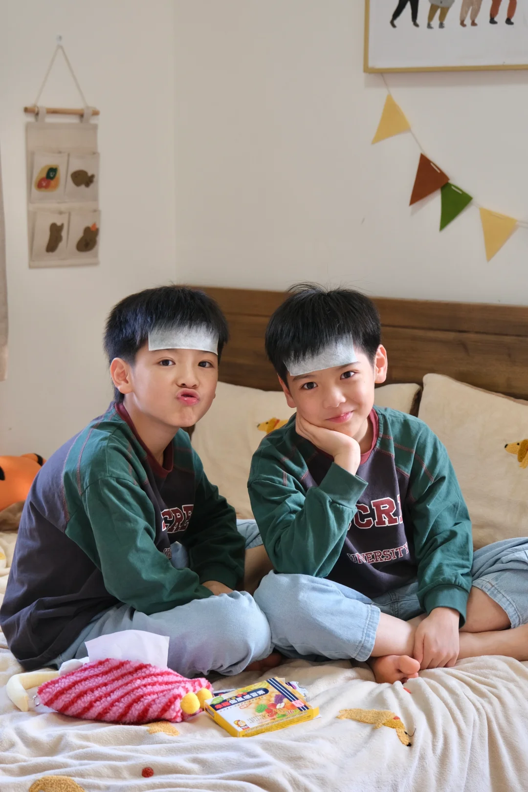 无语了，双胞胎每次生病都一起🤧