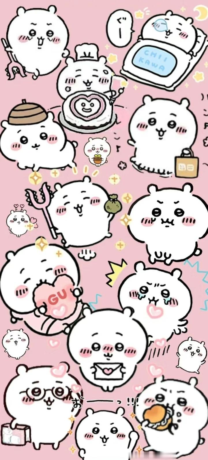 手机壁纸｜Chiikawa｜可爱壁纸｜聊天背景图 