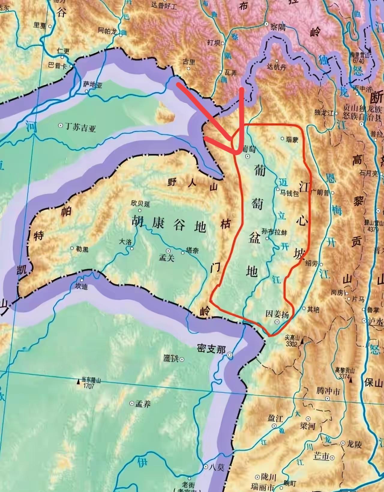 连独龙江乡都是本世纪才通的正经公路，

葡萄盆地与胡康谷地，还属于云南的领土吗？