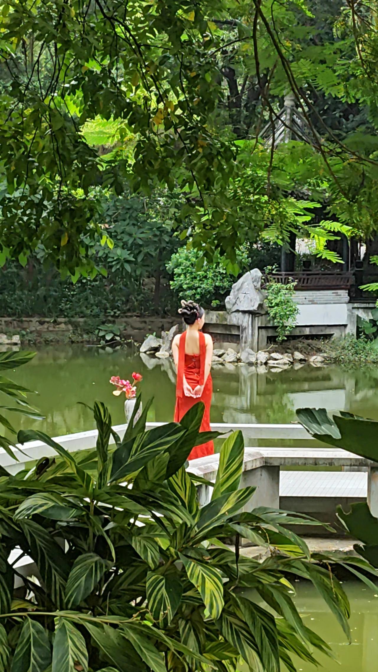 我一直认为这是深圳市风景最美的公园，深圳市园博园，位于福田区竹子林。我自己很喜欢