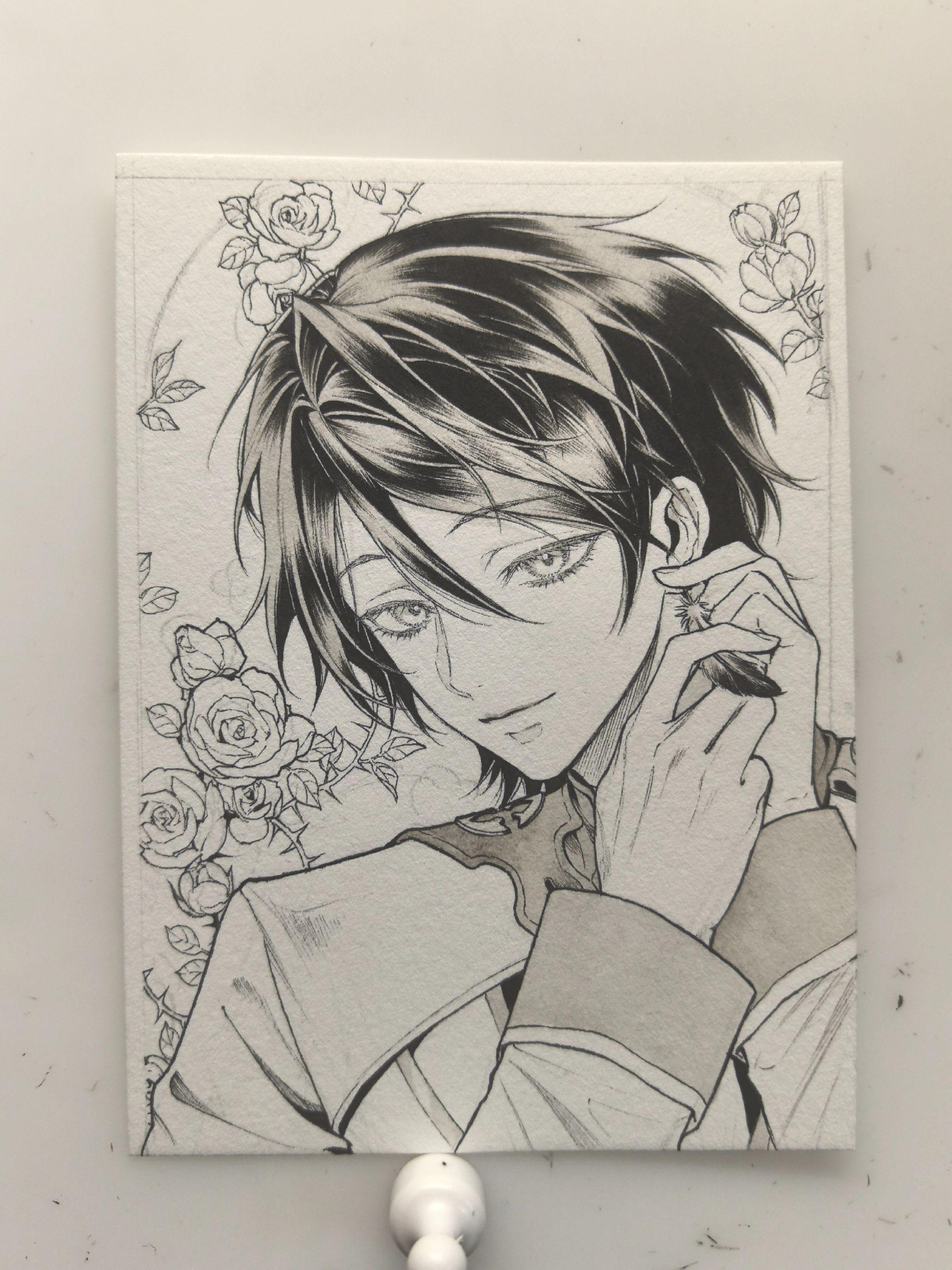 绘画 纸绘 绘画过程 手绘画 稿件展示