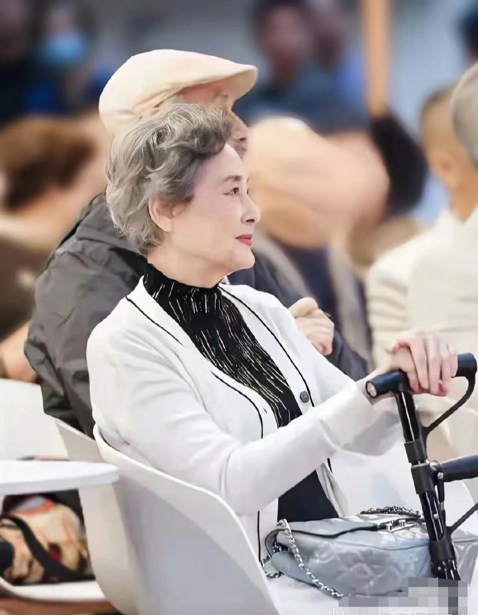 老艺术家向梅天生美人胚子，岁月沉淀下的美人，老了依旧优雅大气，风韵犹存。
这哪像