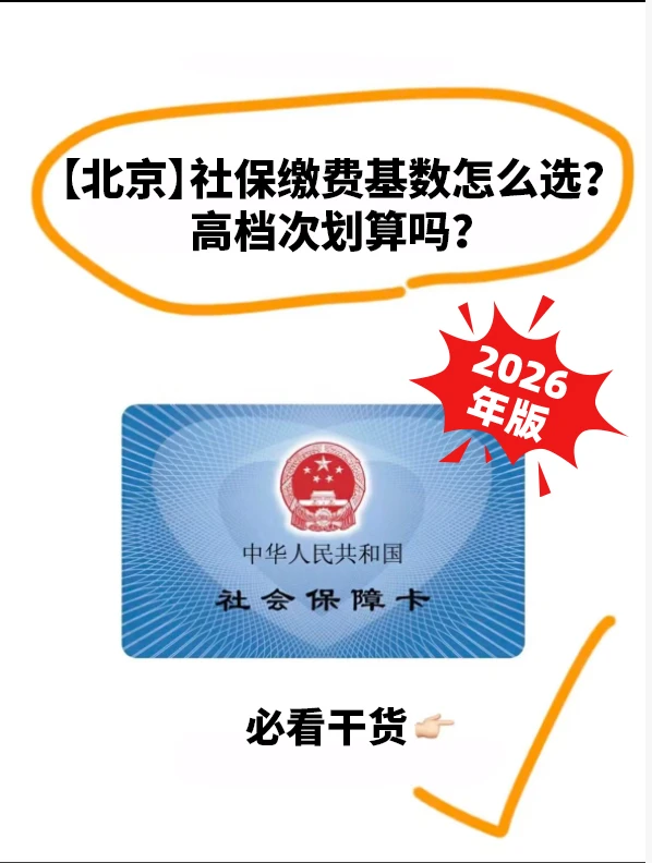 北京宝子必看‼️2026年养老缴费标准已出炉