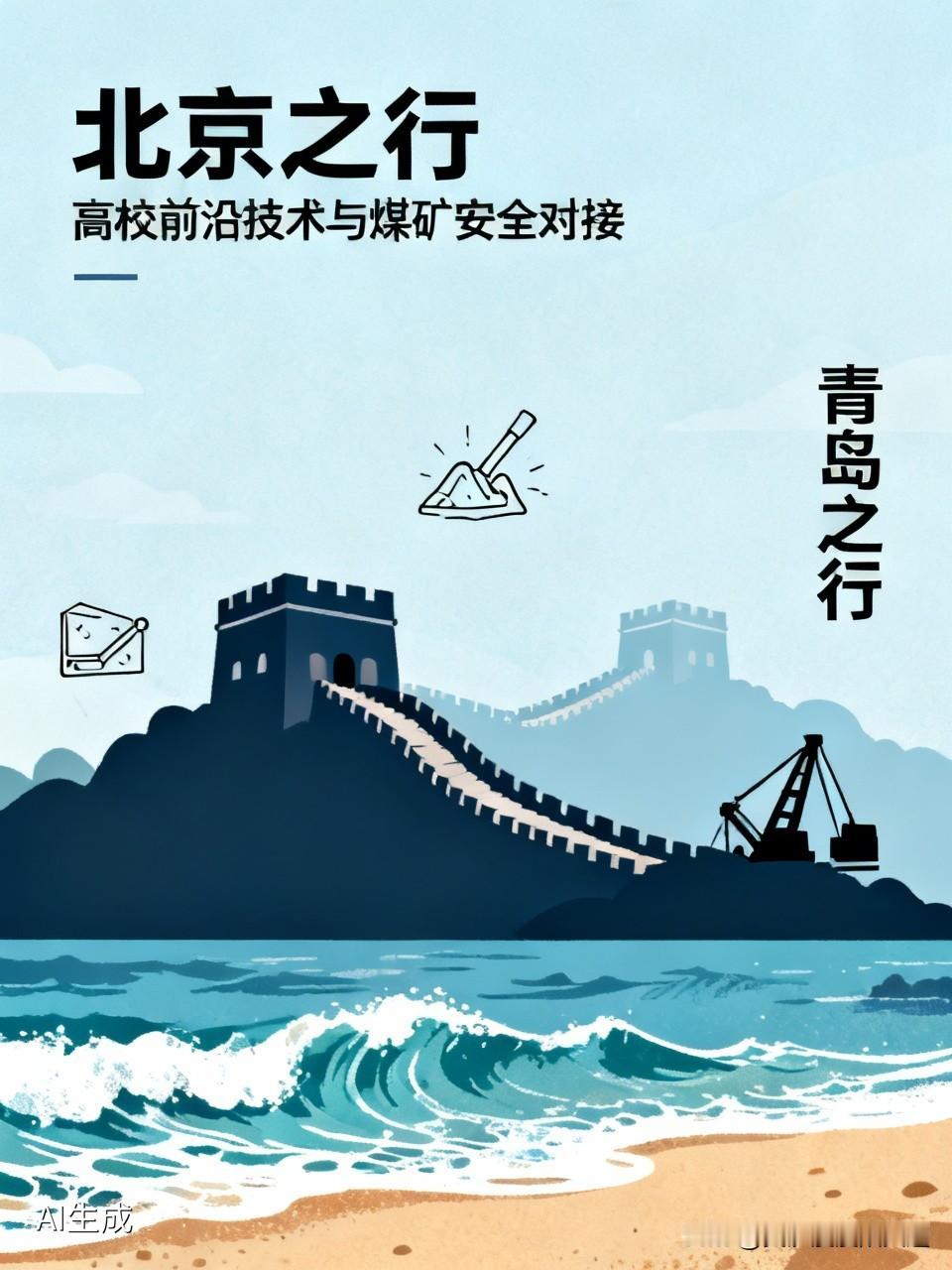 愉快的北京之行，完成上次未尽之约，实现高校前沿技术与煤矿安全的完美对接，期待他们