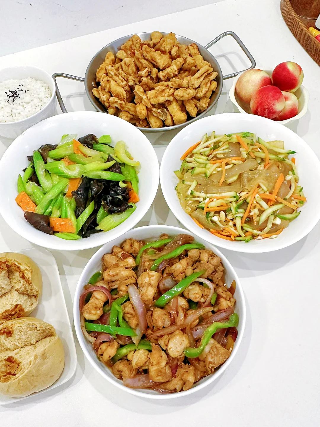 在家吃干净清爽的晚餐🍚孜然小炒鸡好下饭