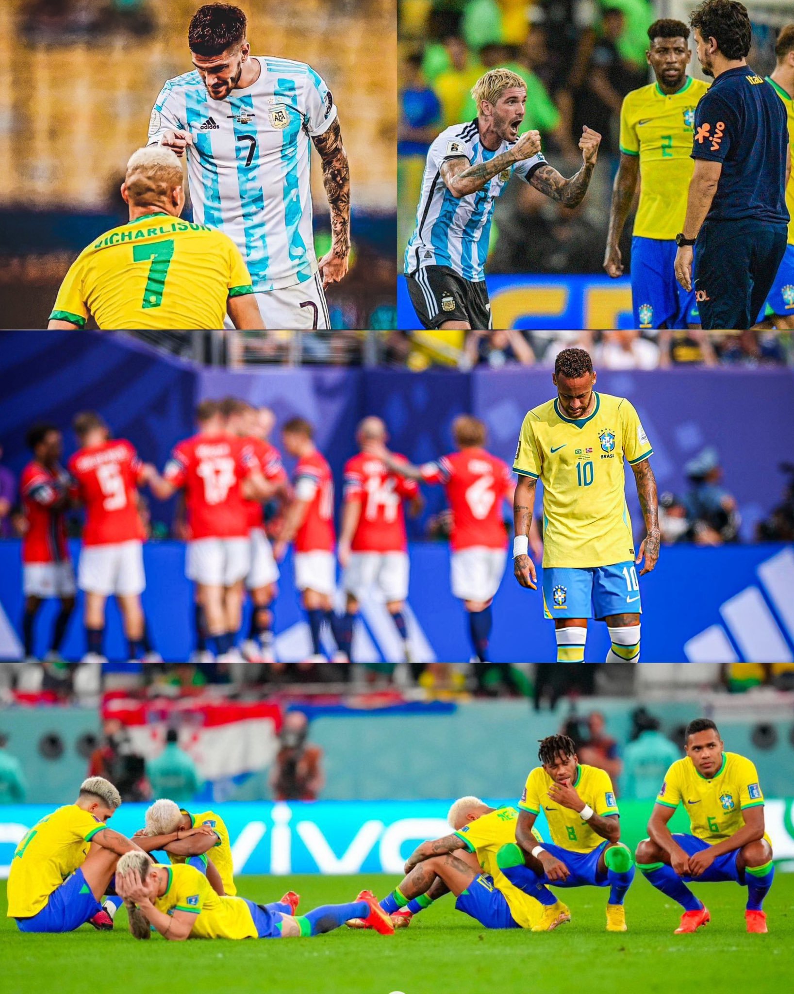 😳🇧🇷 巴西自2019年美洲杯以来： ❌ 在与阿根廷的友谊赛中失利。 ❌ 