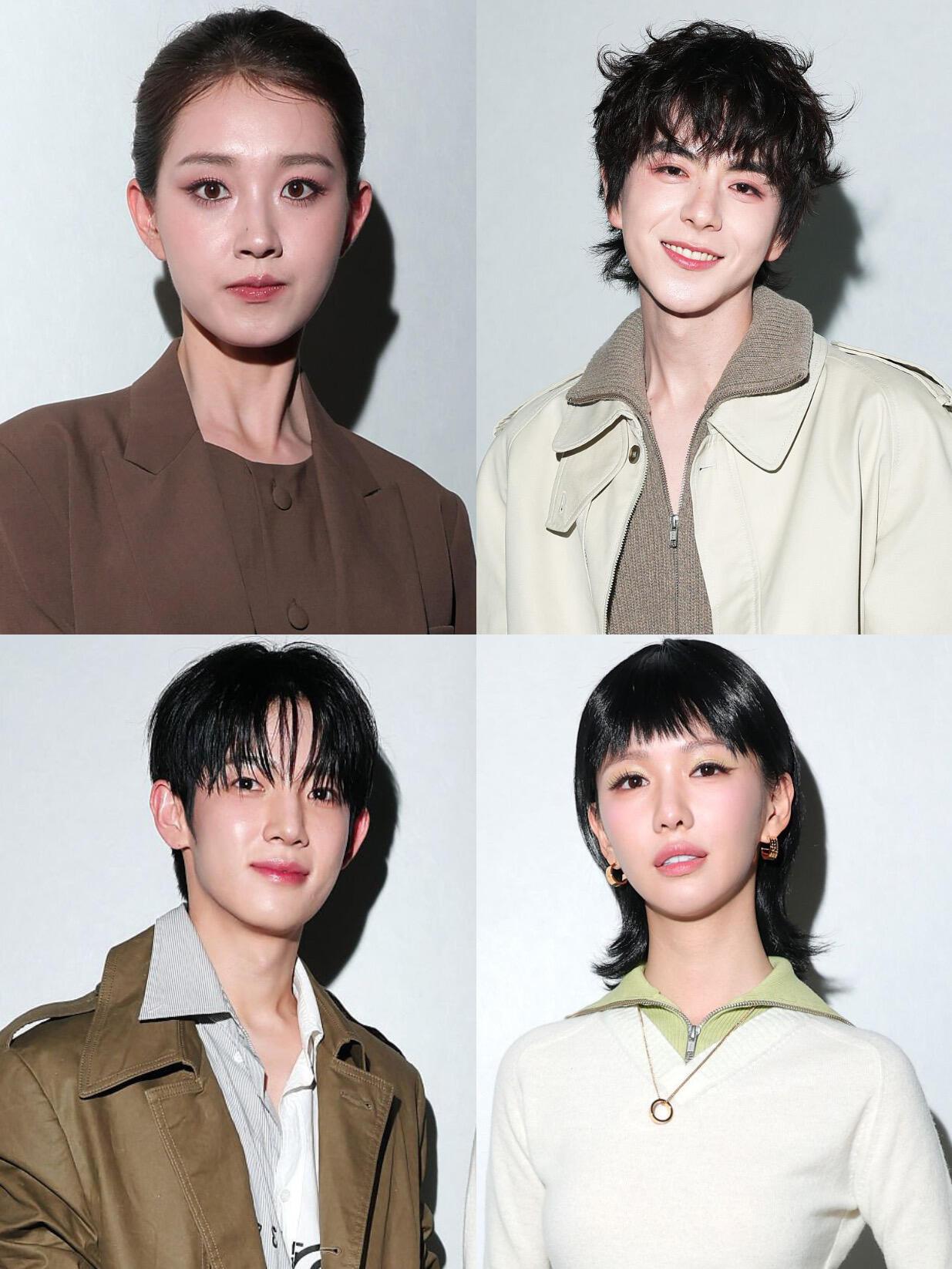 郭宇欣、周巴黎、朴时宇、吕思瞳亮相米兰时装周生图