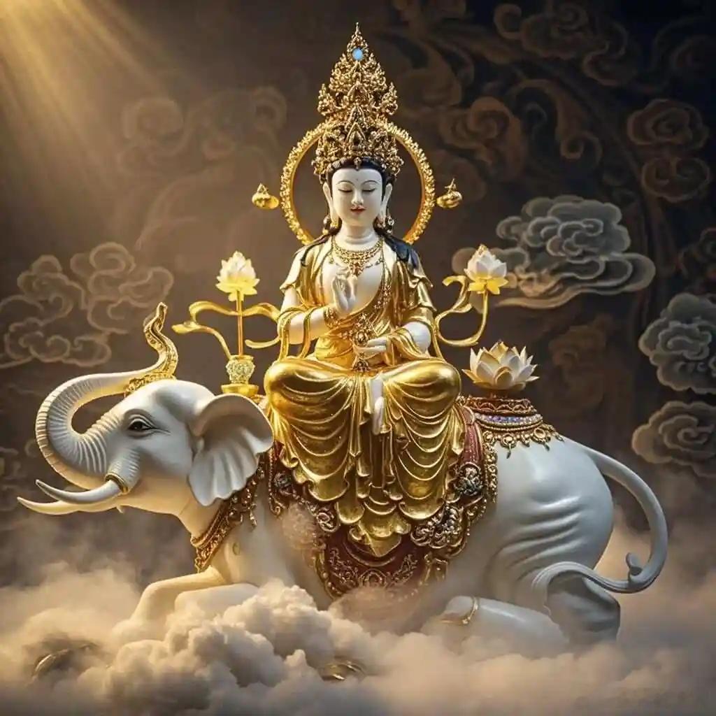 【普贤菩萨十大愿】一者礼敬诸佛   二者称赞如来   三者广修供养   四者忏悔