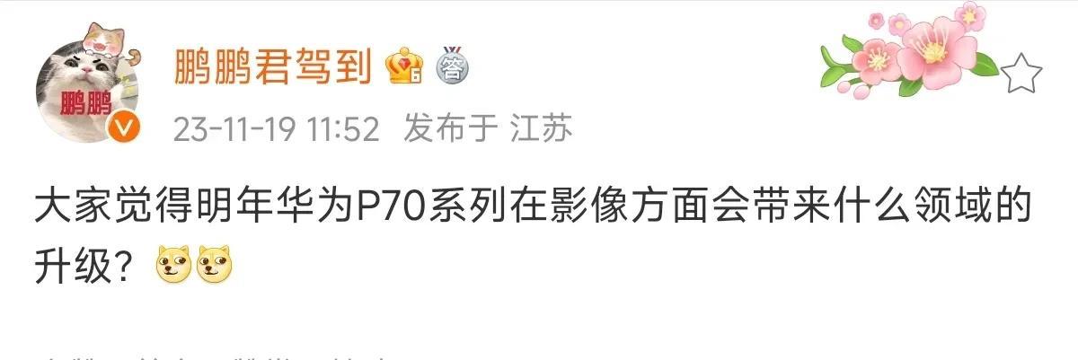 以前老惦记潜望连续光学变焦，现在算法好了后，这个好像也不是痛点功能了，华为喜欢加