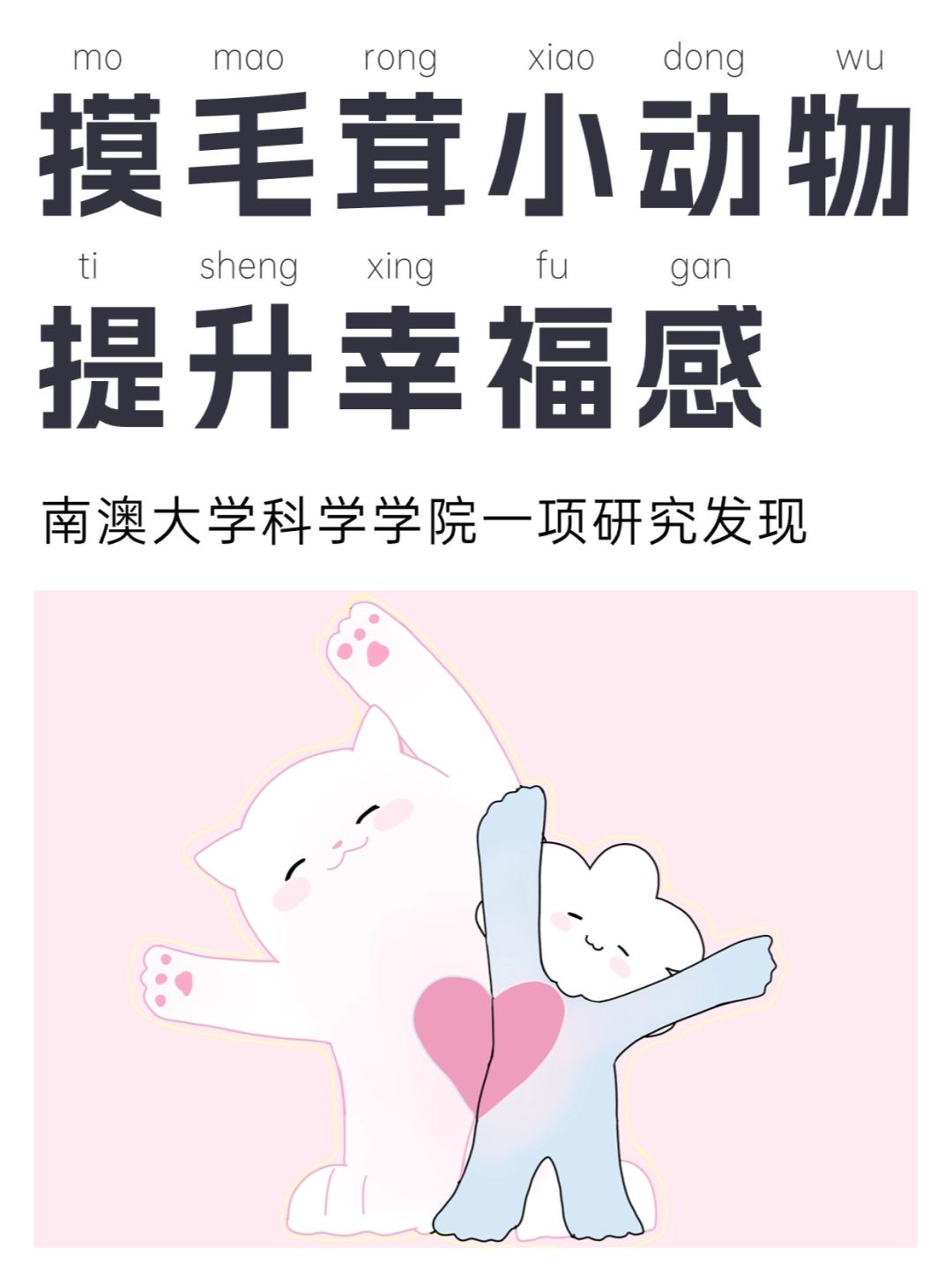 如果你觉得不快乐，就摸摸小狗小猫吧💕