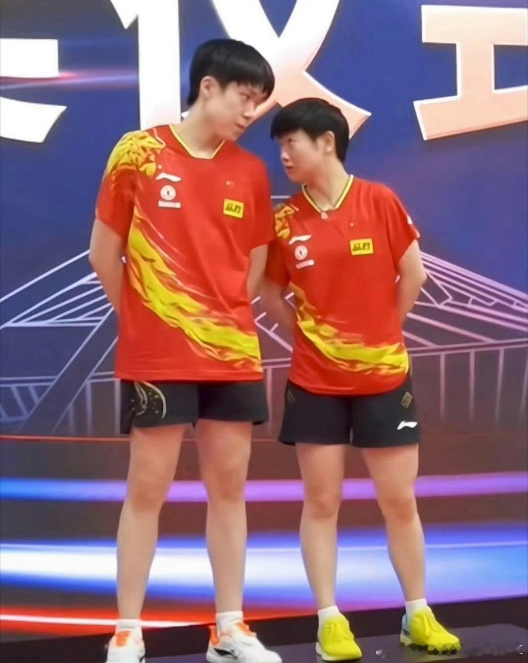 世界第一和世界第一关系是真的好哇！[抱一抱]#孙颖莎王楚钦持续领衔世界第一# ​