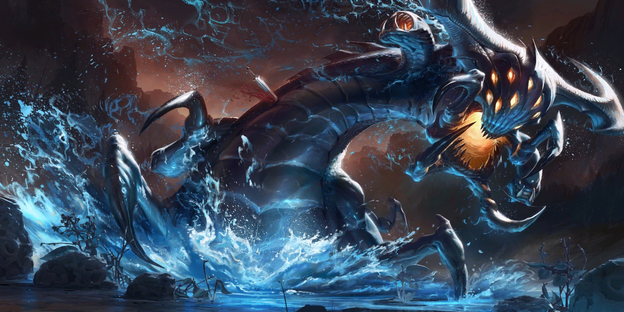 LOR符文之地传说纳什男爵原画英雄联盟 ​​​