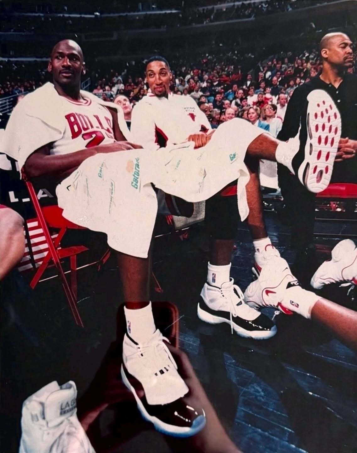 Michael Jordan & Scottie Pippen 一脸悠闲 