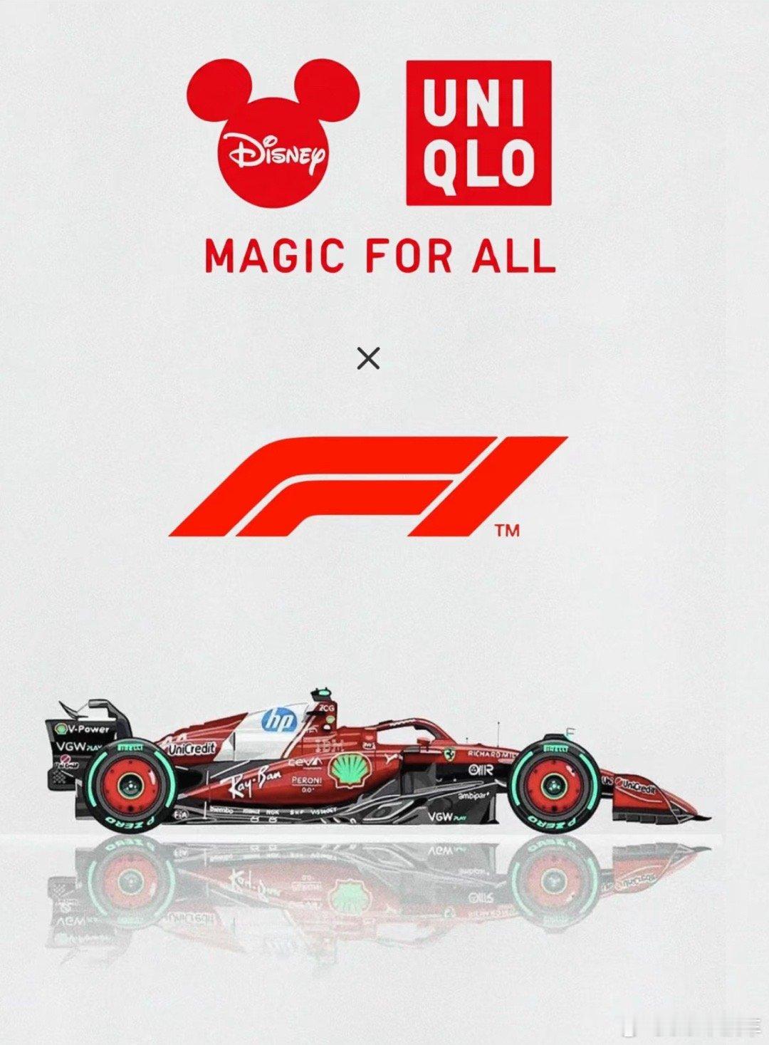 优衣库要和迪士尼联名推出F1的周边了～～想买希望不要是米老鼠开赛车之类过于卡通的